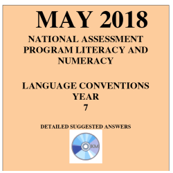 ACARA 2018 NAPLAN Language - Year 7 - Answers